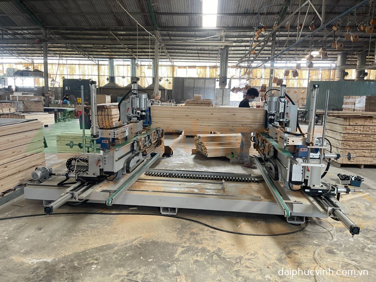 MÁY CƯA CẮT KHOAN PHAY 2 ĐẦU TỰ ĐỘNG 2500MM 8876