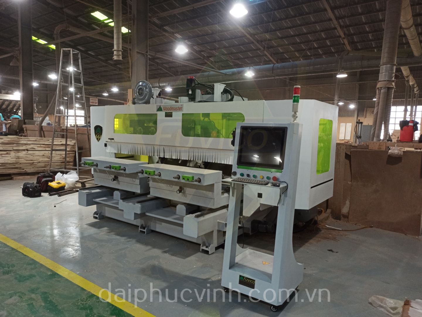 MÁY PHAY CNC 4 TRỤC 16 DAO 2 BÀN KẸP PHÔI XOAY 360 ĐỘ 11231