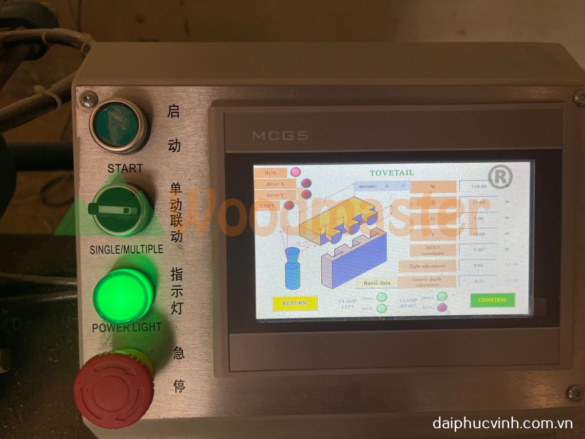 Máy làm mộng mang cá cnc 8807