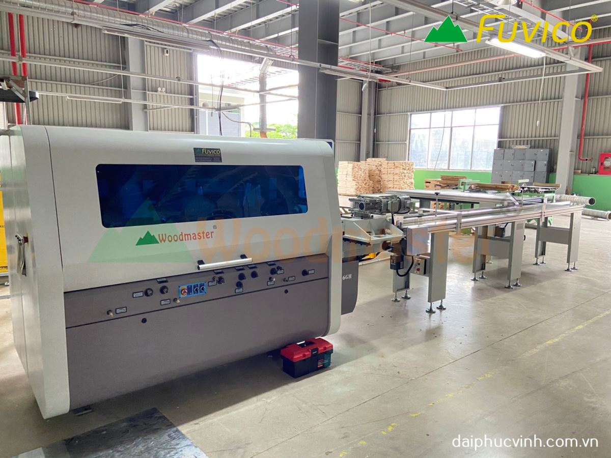 MÁY BÀO 4 MẶT 5 DAO CAO TỐC ( bàn xọc rãnh ) 9277