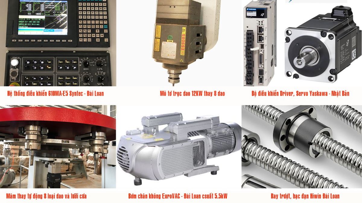 MÁY CNC TRUNG TÂM 3D 5 TRỤC 1 BÀN THAY DAO TỰ ĐỘNG ( Option trục số 6 ) PRO-MASTER-ATC 8215
