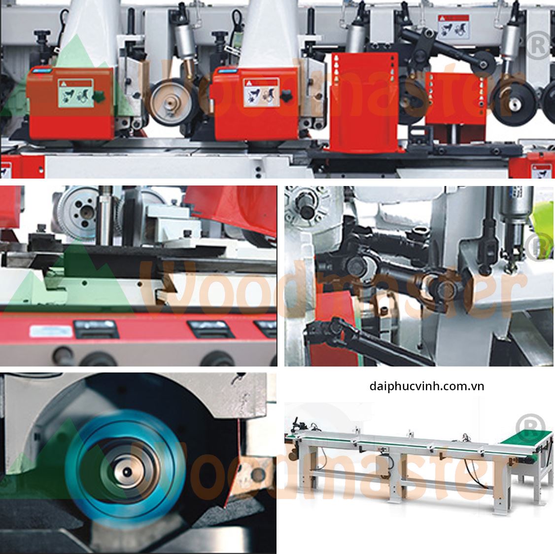 MÁY BÀO 4 MẶT 5 DAO CAO TỐC ( bàn xọc rãnh ) 8662