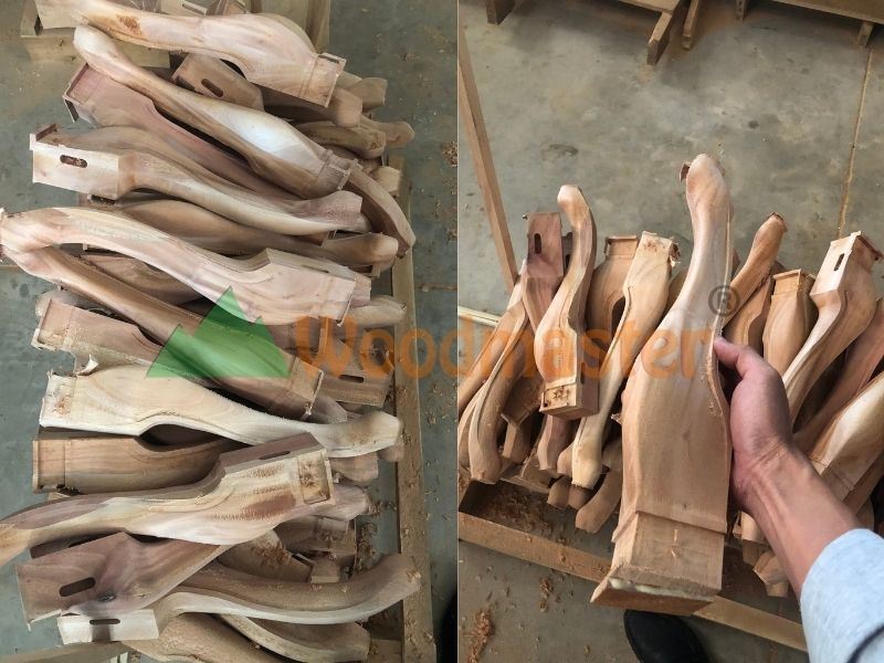 MÁY PHAY CNC 4 TRỤC 16 DAO KẸP XOAY 360 ĐỘ GIA CÔNG CHÂN BÀN GHẾ 8727