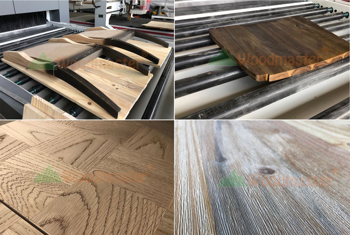 MÁY PHUN CÁT CHÀ NHÁM SƠN LÓT WOODMASTER (2 trục nhám chổi) 8126