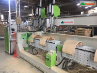 MÁY CNC ROUTER 4D CẮT TỰA GHẾ VÁN ÉP CONG 8401