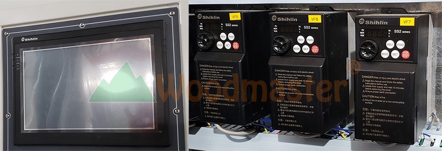 MÁY CHÀ NHÁM CHỔI THÙNG 4 TRỤC ( xả lông xả lót ) 5505