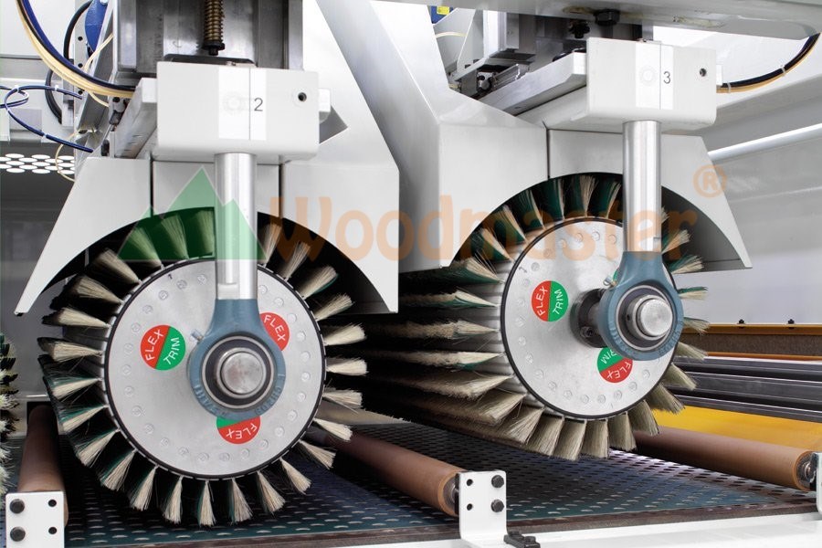 MÁY CHÀ NHÁM CHỔI THÙNG 4 TRỤC ( xả lông xả lót ) 5506