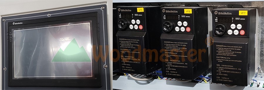 Máy chà nhám chổi thùng 7 trục 1250mm 5514