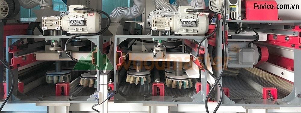 Máy chà nhám chổi thùng 7 trục 1250mm 5515