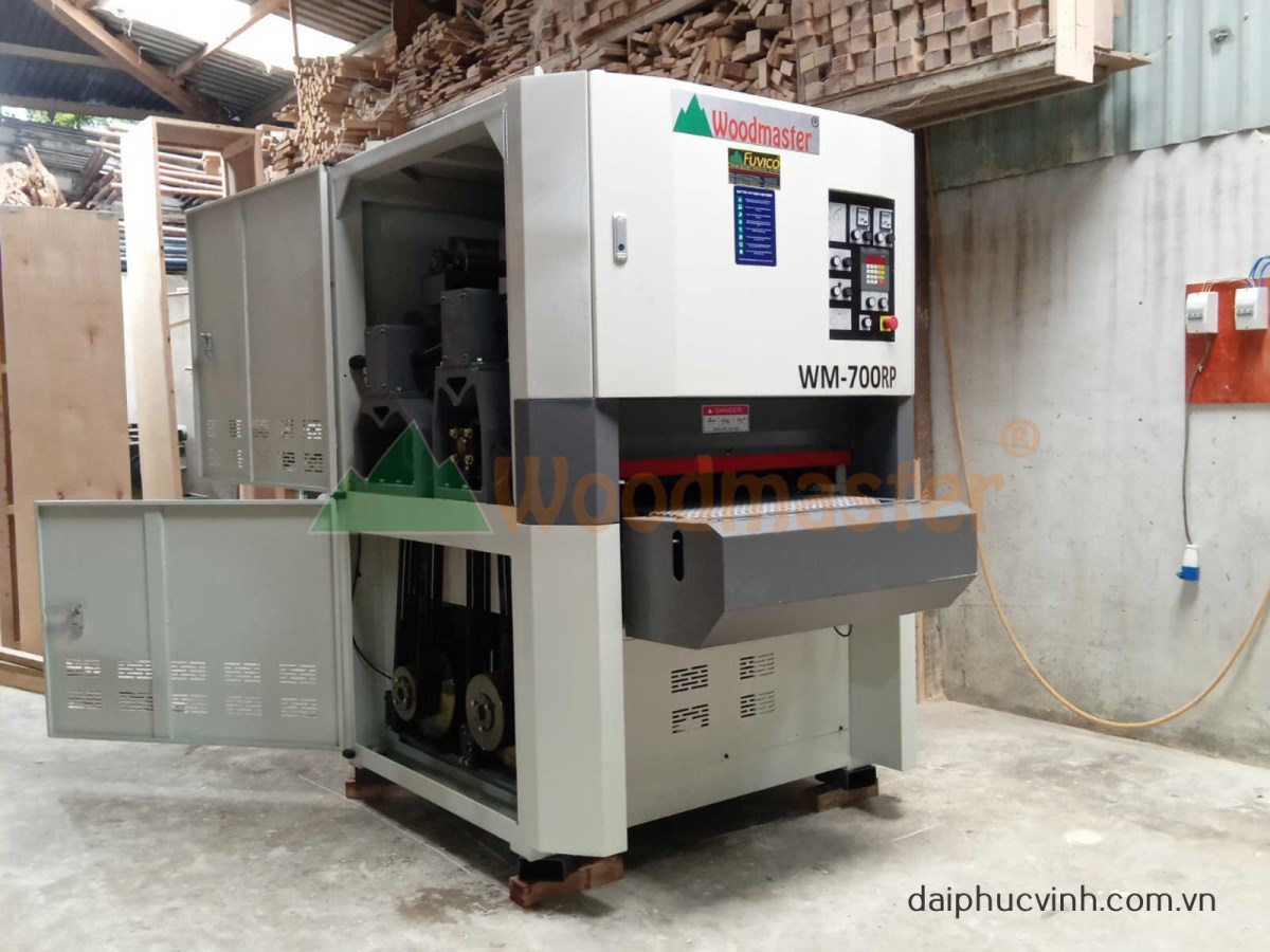 MÁY CHÀ NHÁM THÙNG 2 TRỤC TẢI NẶNG 700MM 7 TẤC 6214