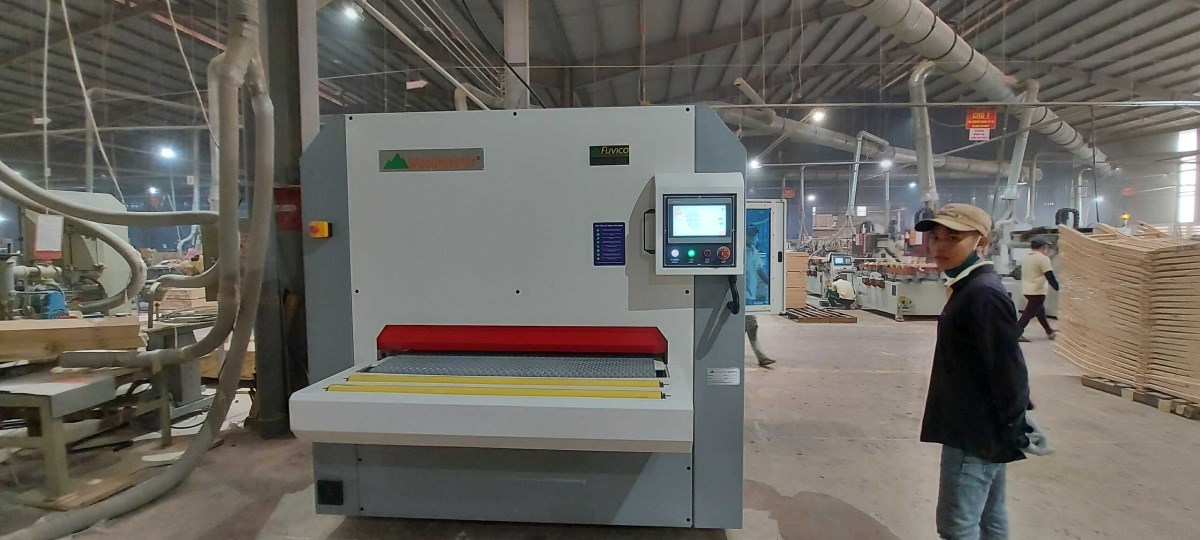 MÁY CHÀ NHÁM CHỔI THÙNG 4 TRỤC ( xả lông xả lót ) 633