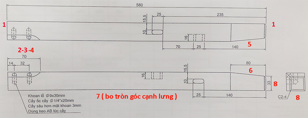 Máy gia công chân ghế trước tự động nhiều công đoạn 4860