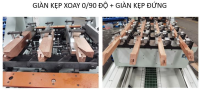 Máy làm mộng Âm Dương CNC 4 giàn 16 trục dao kẹp xoay 90 độ 5m 8616