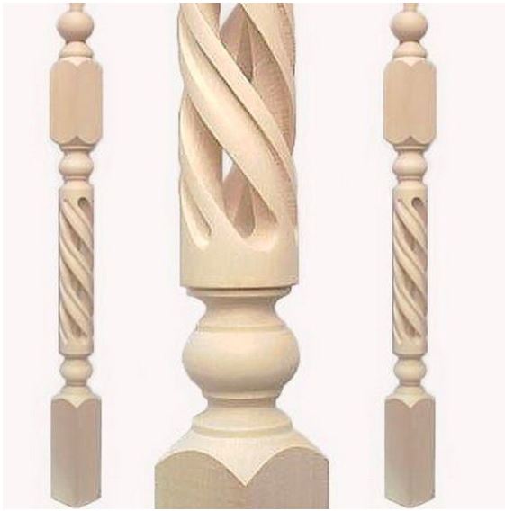 MÁY TIỆN GỖ CNC TỰ ĐỘNG NẠP PHÔI ( tiện và chạy rãnh xoắn ) 4991
