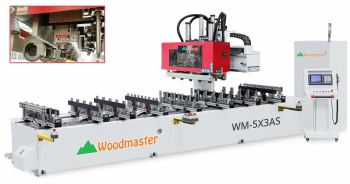 Máy Tạo Mộng Âm CNC 10 Đầu Option Trục Cưa Móc Rãnh