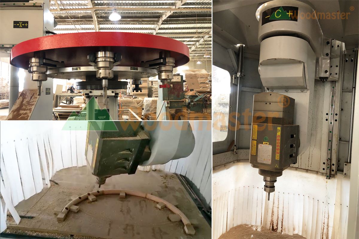 MÁY CNC TRUNG TÂM 3D 5 TRỤC 1 BÀN THAY DAO TỰ ĐỘNG ( Option trục số 6 ) PRO-MASTER-ATC 8143
