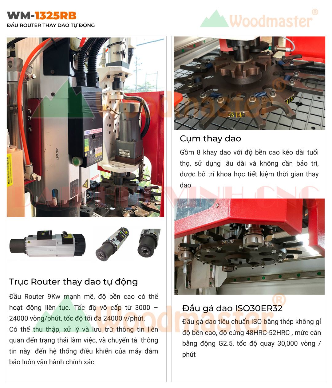 MÁY CNC TRUNG TÂM 2.5D KHOAN 5 MẶT THAY DAO TỰ ĐỘNG 8169