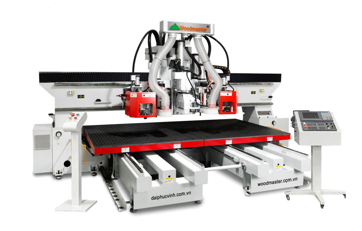 MÁY CNC TRUNG TÂM 2 BÀN 3 TRỤC THAY DAO TỰ ĐỘNG WM-2413-Plus-TC2-G