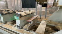 Máy Tạo Mộng Âm Dương CNC 4 Trục 16 Dao Kẹp Xoay 90 Độ Lật Mặt Phôi 8492