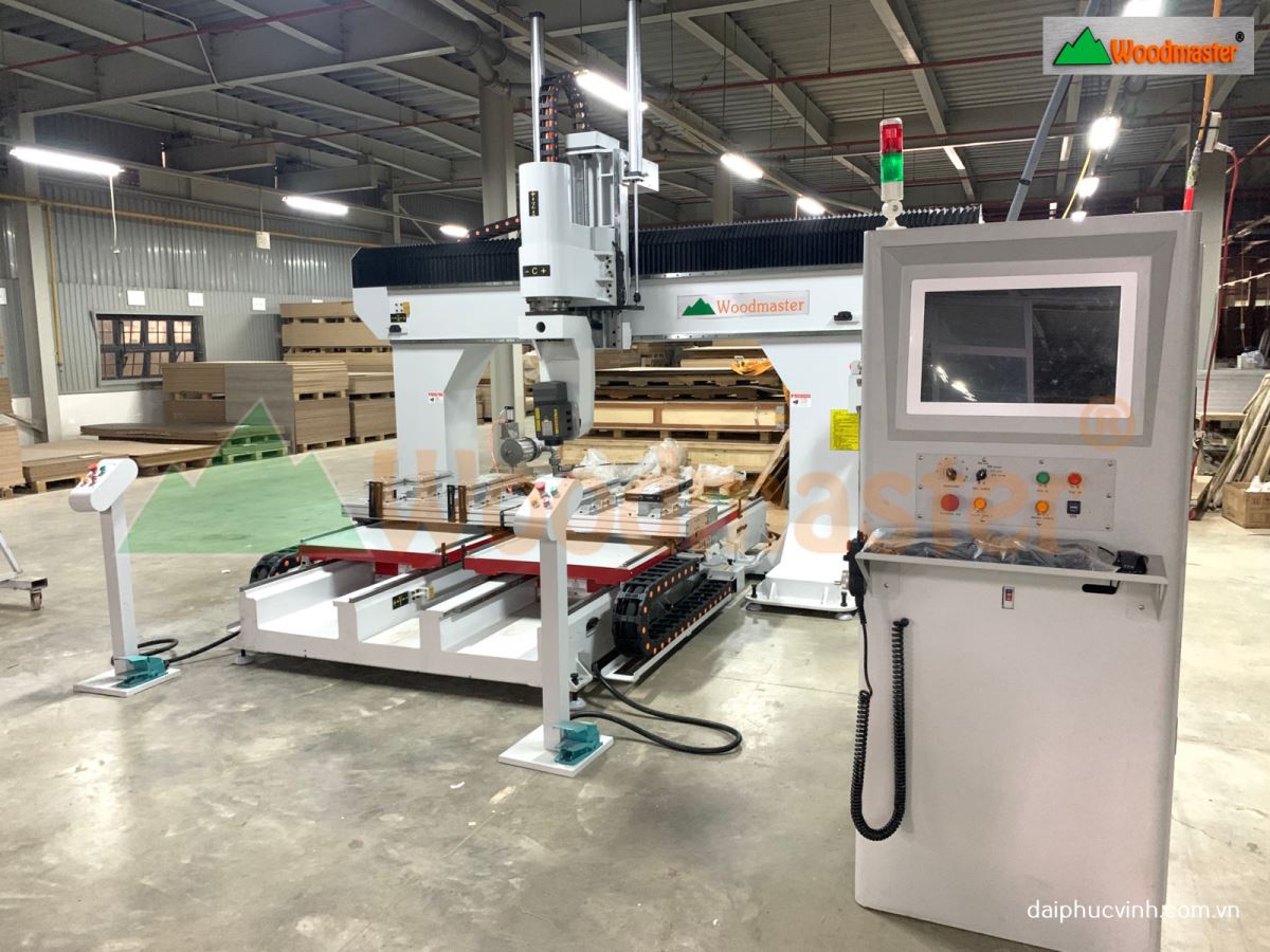 MÁY PHAY CNC 3D 1 ĐẦU THAY DAO TỰ ĐỘNG BÀN KÉP 8436