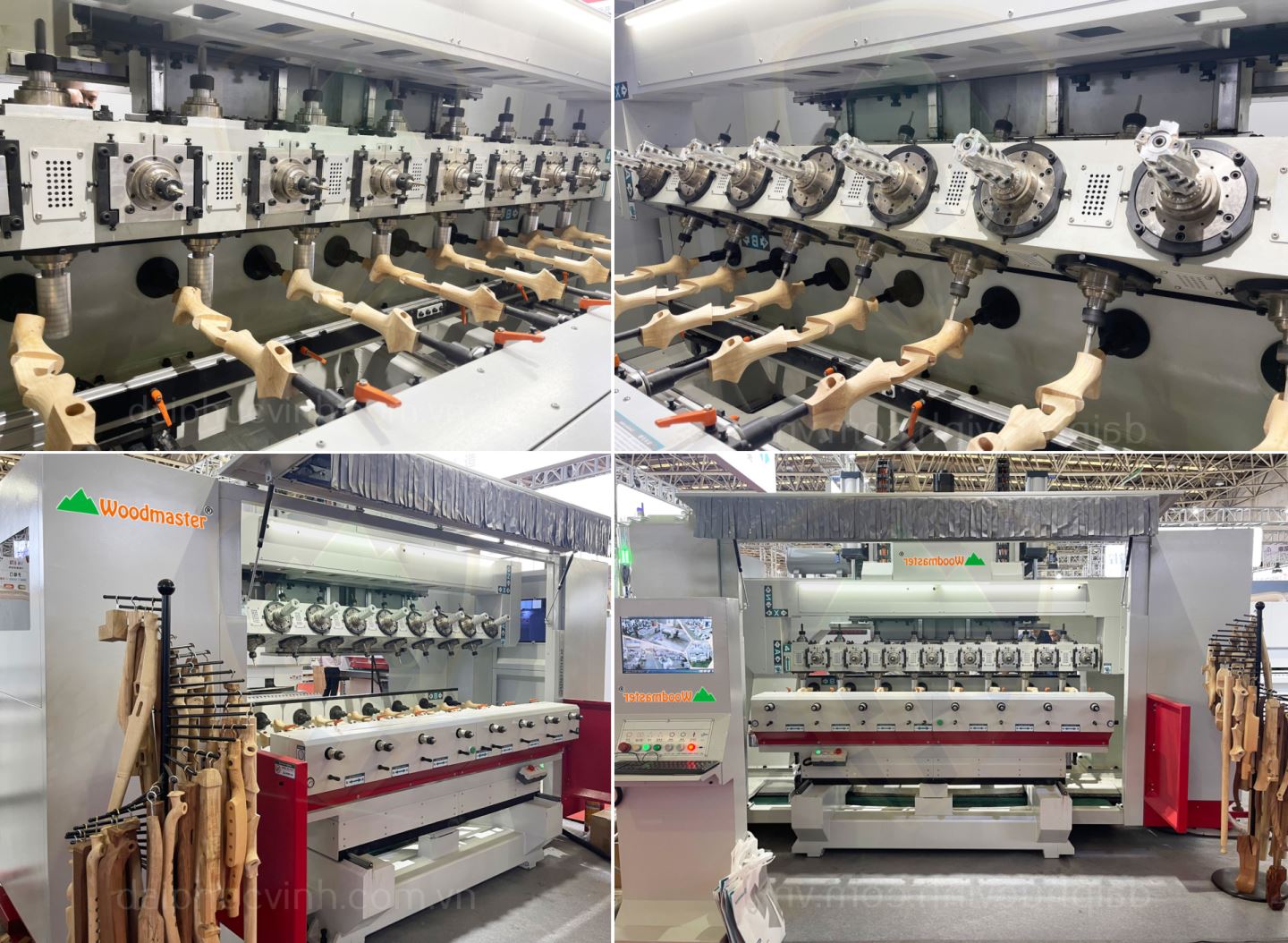 Máy phay khoan Cnc 8 trục 32 dao kẹp chống tâm xoay 360 độ WM-8x4CNC/JR 11309