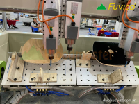 Máy CNC 3D 4 Axis 2 2 bàn 2 trục dao cắt ván ép cong Plywood 9336