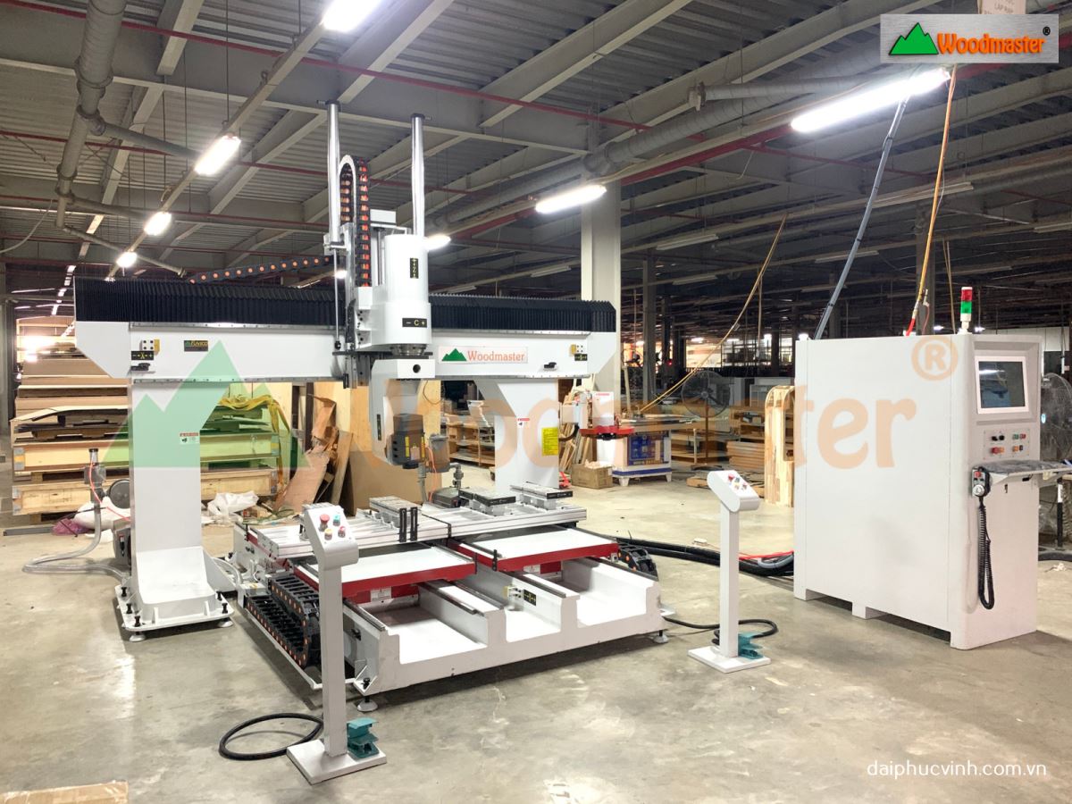 MÁY PHAY CNC 3D 1 ĐẦU THAY DAO TỰ ĐỘNG BÀN KÉP 8437