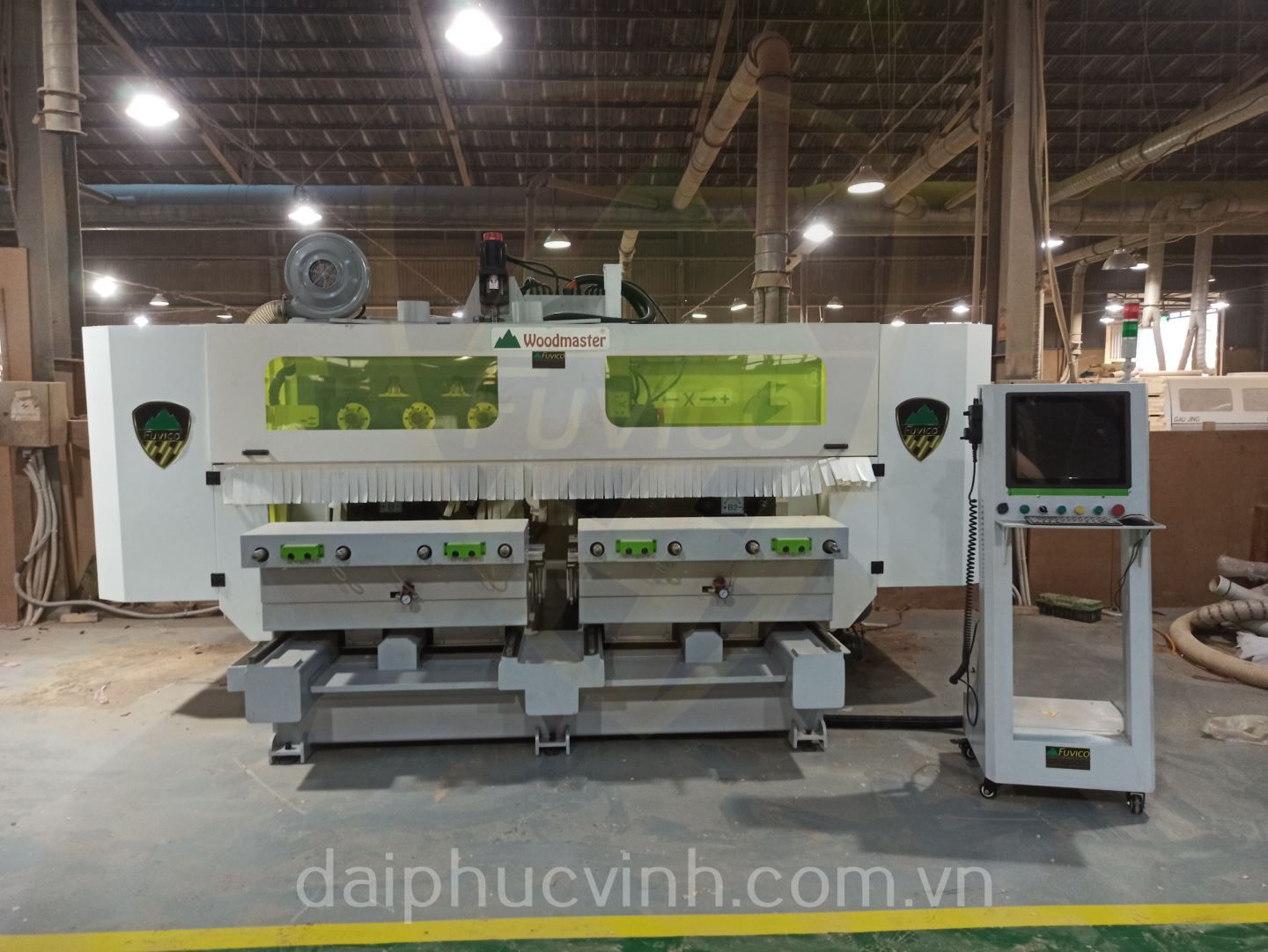 MÁY PHAY CNC 4 TRỤC 16 DAO 2 BÀN KẸP PHÔI XOAY 360 ĐỘ 11232