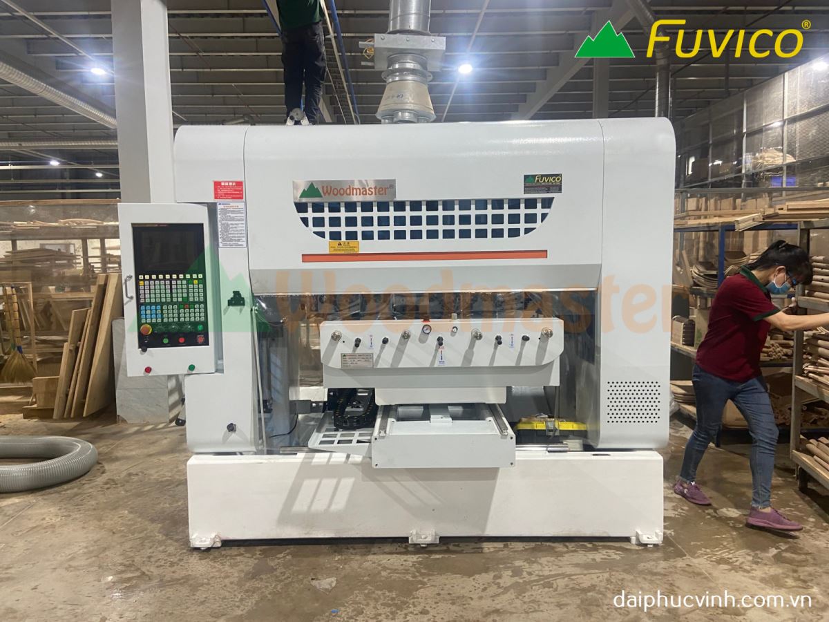 MÁY PHAY CNC 4 TRỤC 16 DAO KẸP XOAY 360 ĐỘ GIA CÔNG CHÂN BÀN GHẾ 9073
