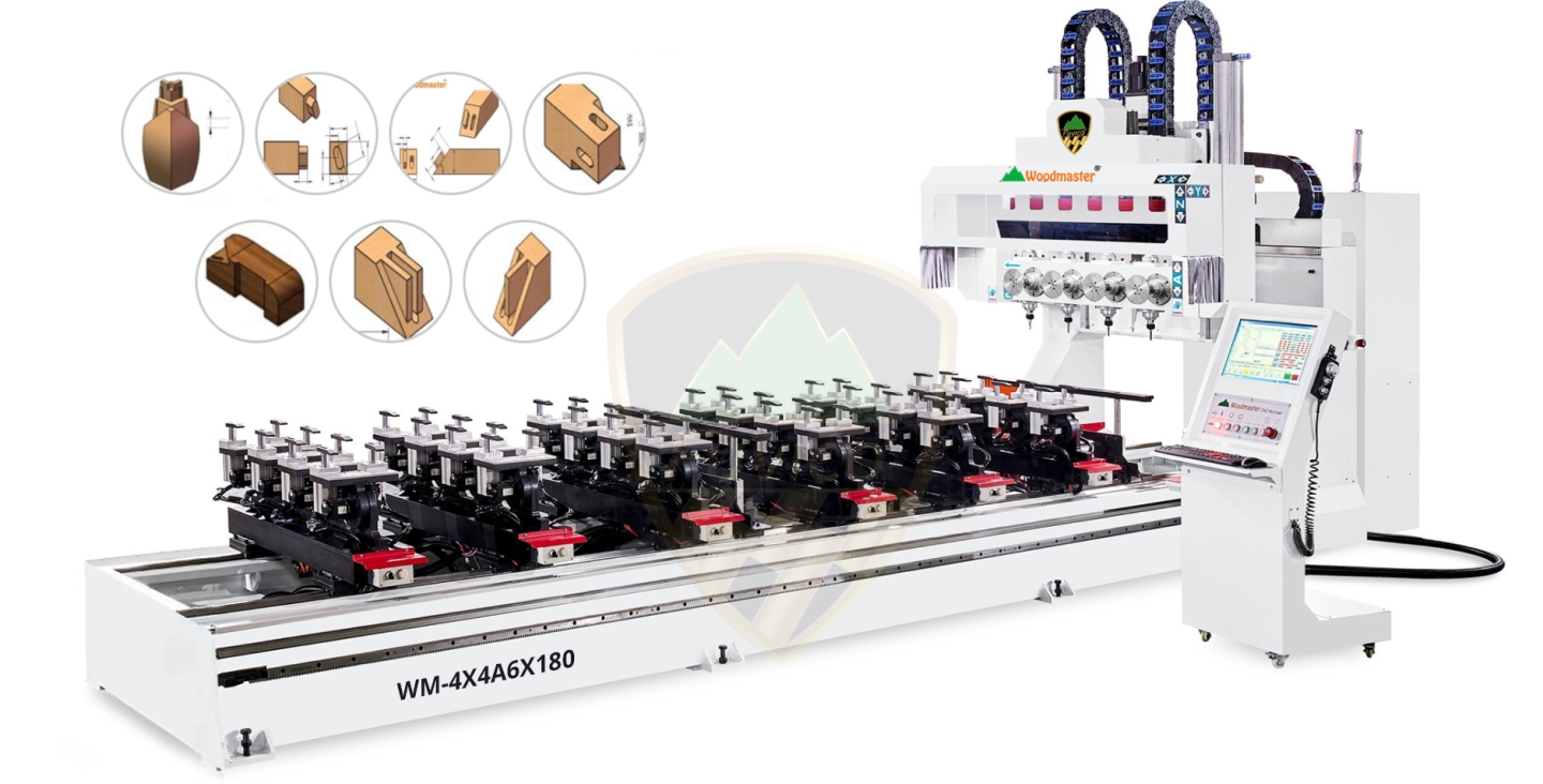 MÁY PHAY CNC 4 TRỤC 16 DAO KẸP XOAY 180 ĐỘ làm mộng âm dương bàn 6 mét