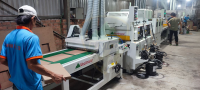 FULL Dây Chuyền Sơn UV mặt 4 nước với OPTION Máy Gắp Ván tự động 11196