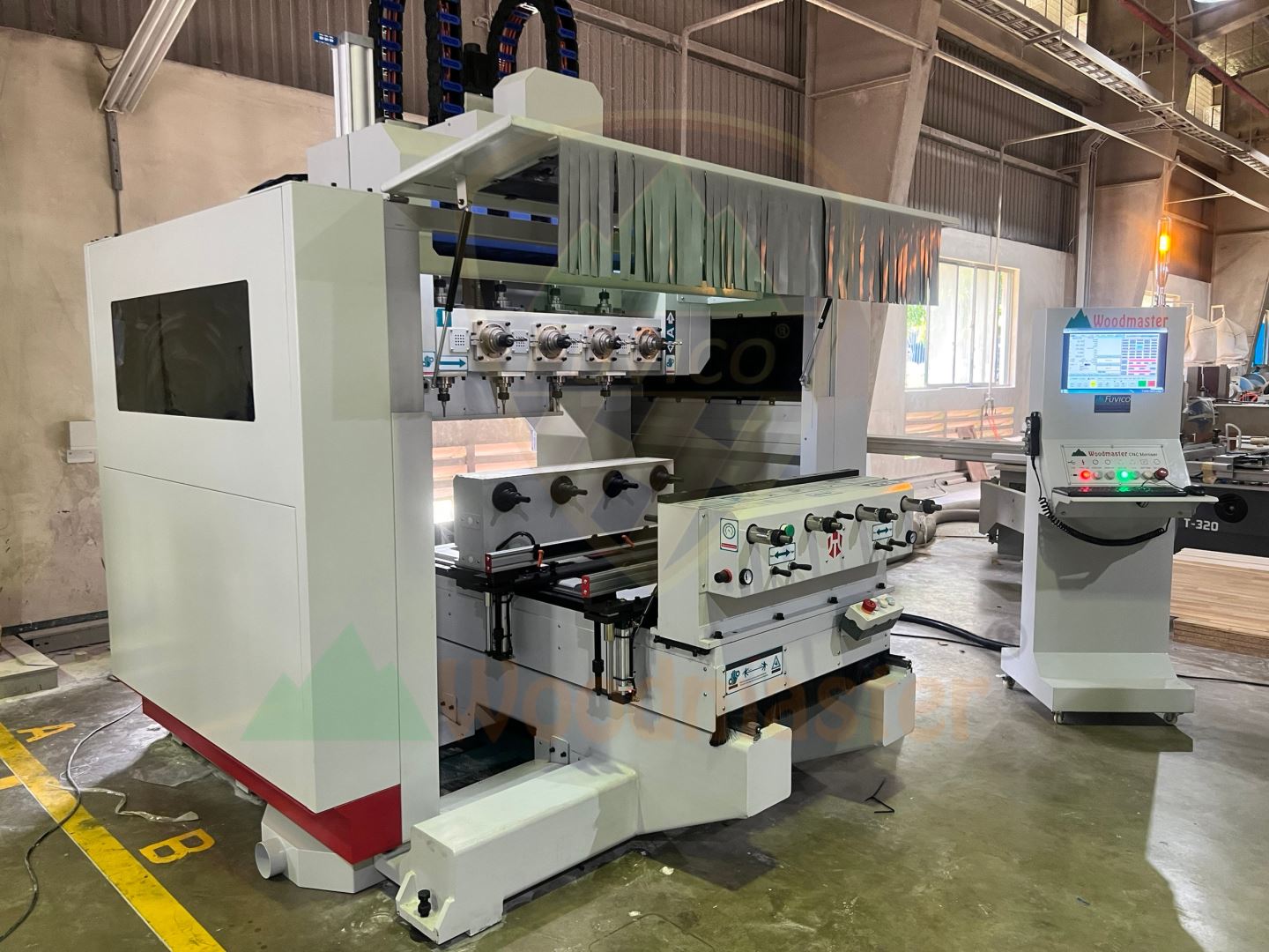MÁY PHAY CNC 4 TRỤC 16 DAO KẸP XOAY 360 ĐỘ GIA CÔNG CHÂN BÀN GHẾ 11062