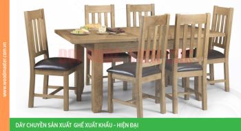 Dây chuyền sản xuất ghế xuất khẩu - hiện đại