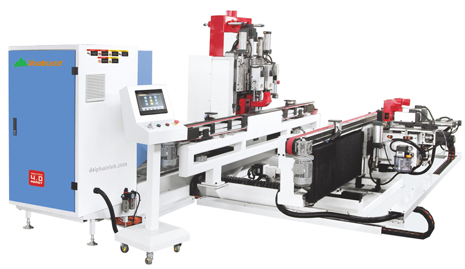 MÁY CNC GIA CÔNG Ổ KHÓA VÀ BẢN LỀ CỬA FULL AUTO