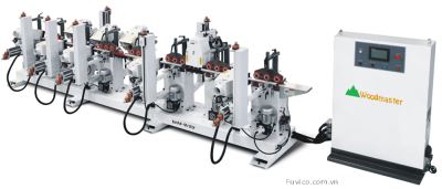 MÁY CHÀ NHÁM CHỔI 4 MẶT 9 TRỤC